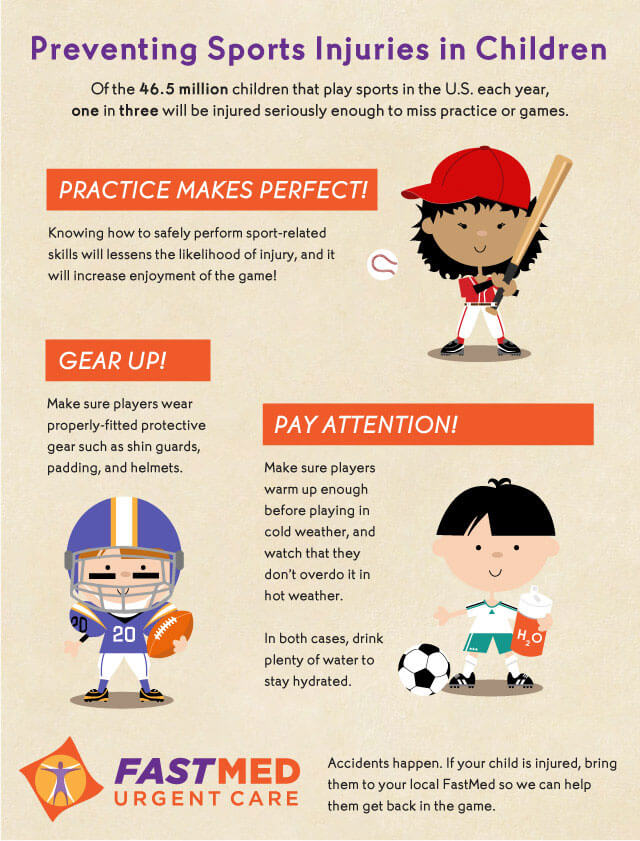 Sports safety infographic