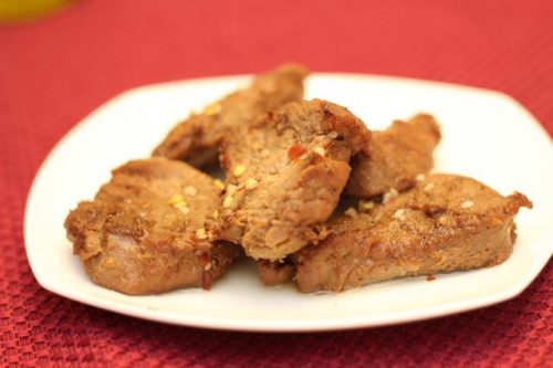 pork tenderlion sauce