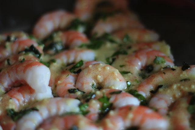 Prawns in the oven