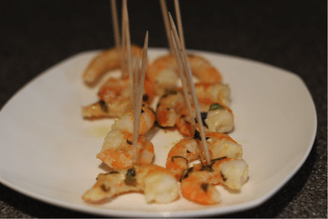 Shrimp on a stick