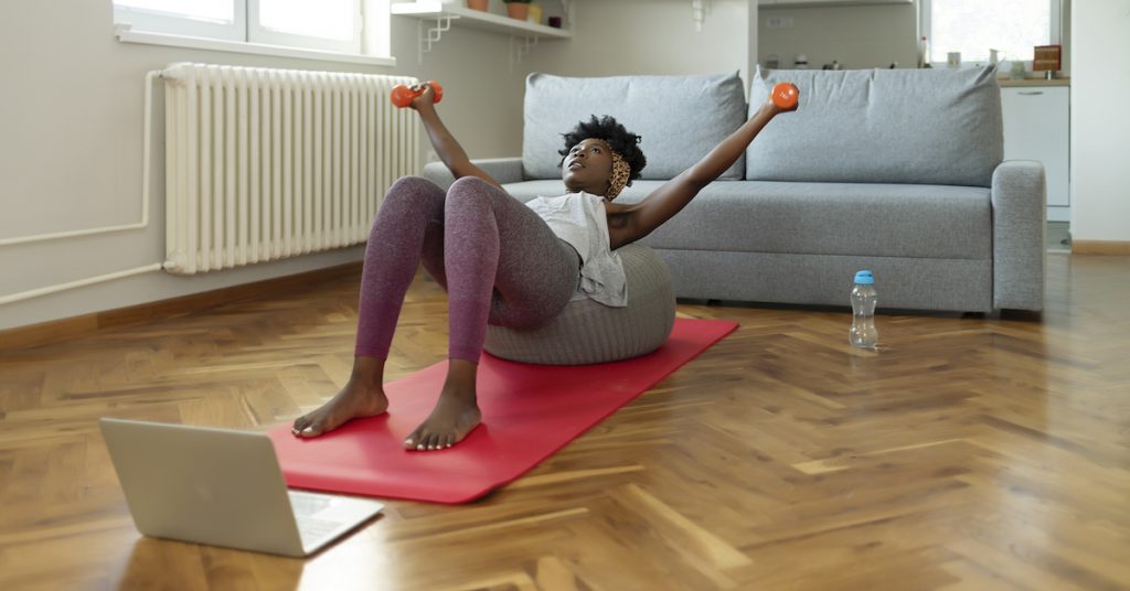 Image of person working out.